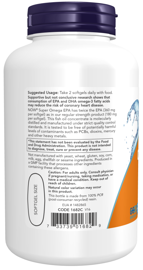 Super Omega EPA Fish Oil, Double Strength Softgels