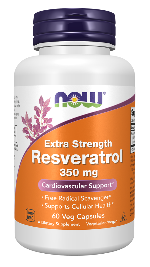Resveratrol, Extra Strength 350 mg Veg Capsules