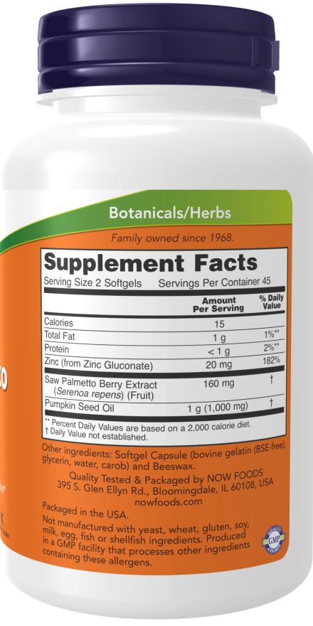 Saw Palmetto Extract Softgels