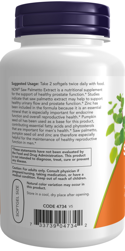 Saw Palmetto Extract Softgels