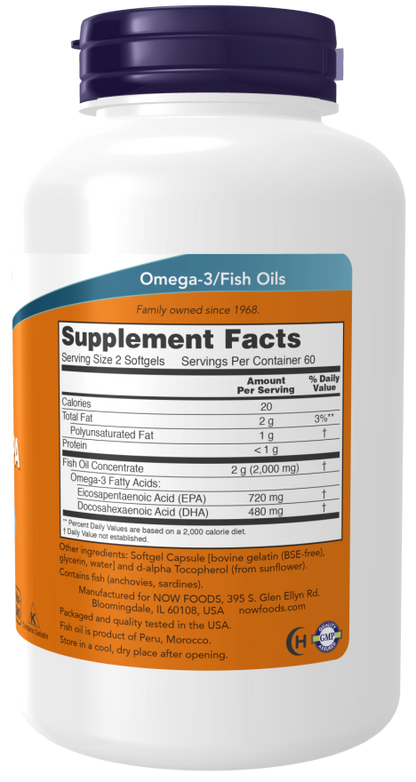 Super Omega EPA Fish Oil, Double Strength Softgels