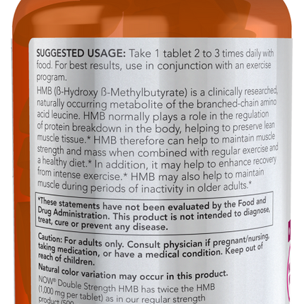 HMB, Double Strength 1000 mg Tablets