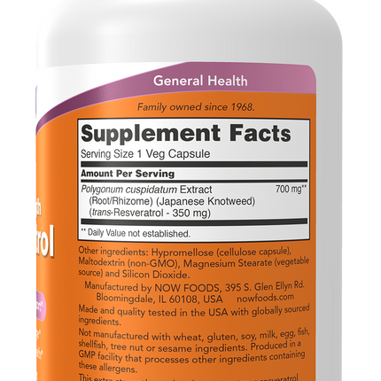 Resveratrol, Extra Strength 350 mg Veg Capsules