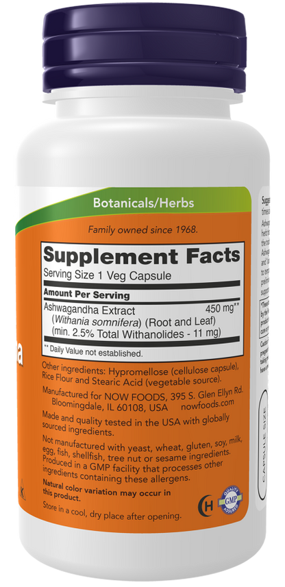 Ashwagandha 450 mg Veg Capsules