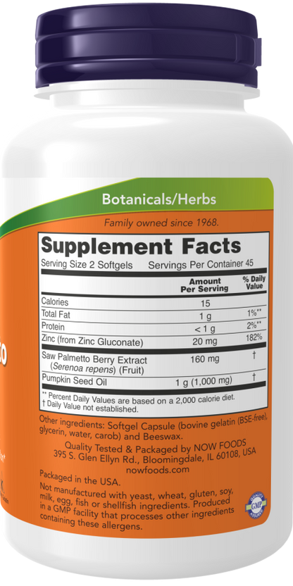 Saw Palmetto Extract Softgels