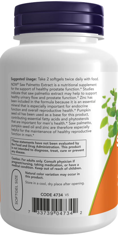 Saw Palmetto Extract Softgels