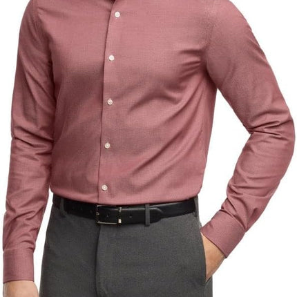 Camisa blanca flex poplin de corte slim