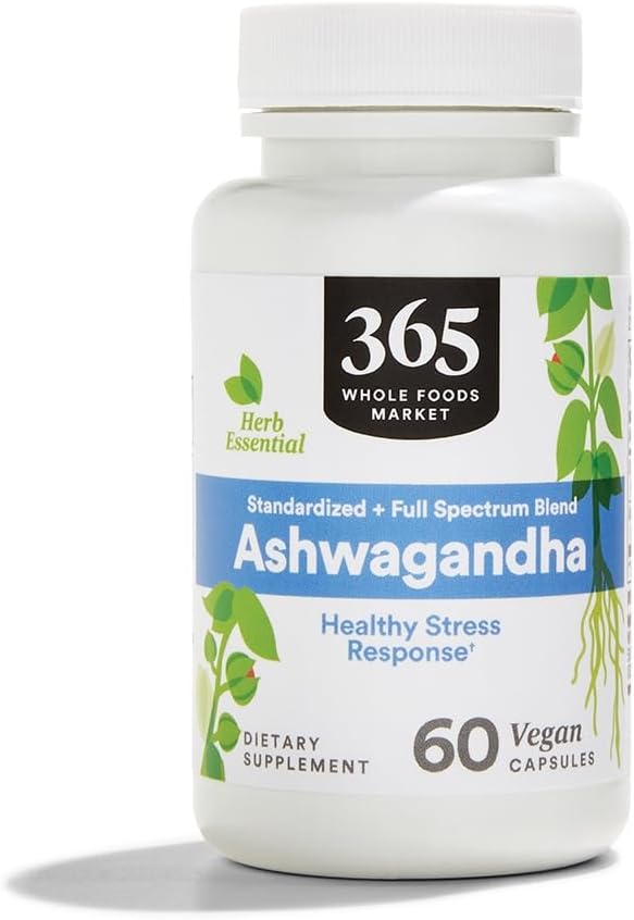 365 By Whole Foods Market, Ashwagandha, 60 Cuenta