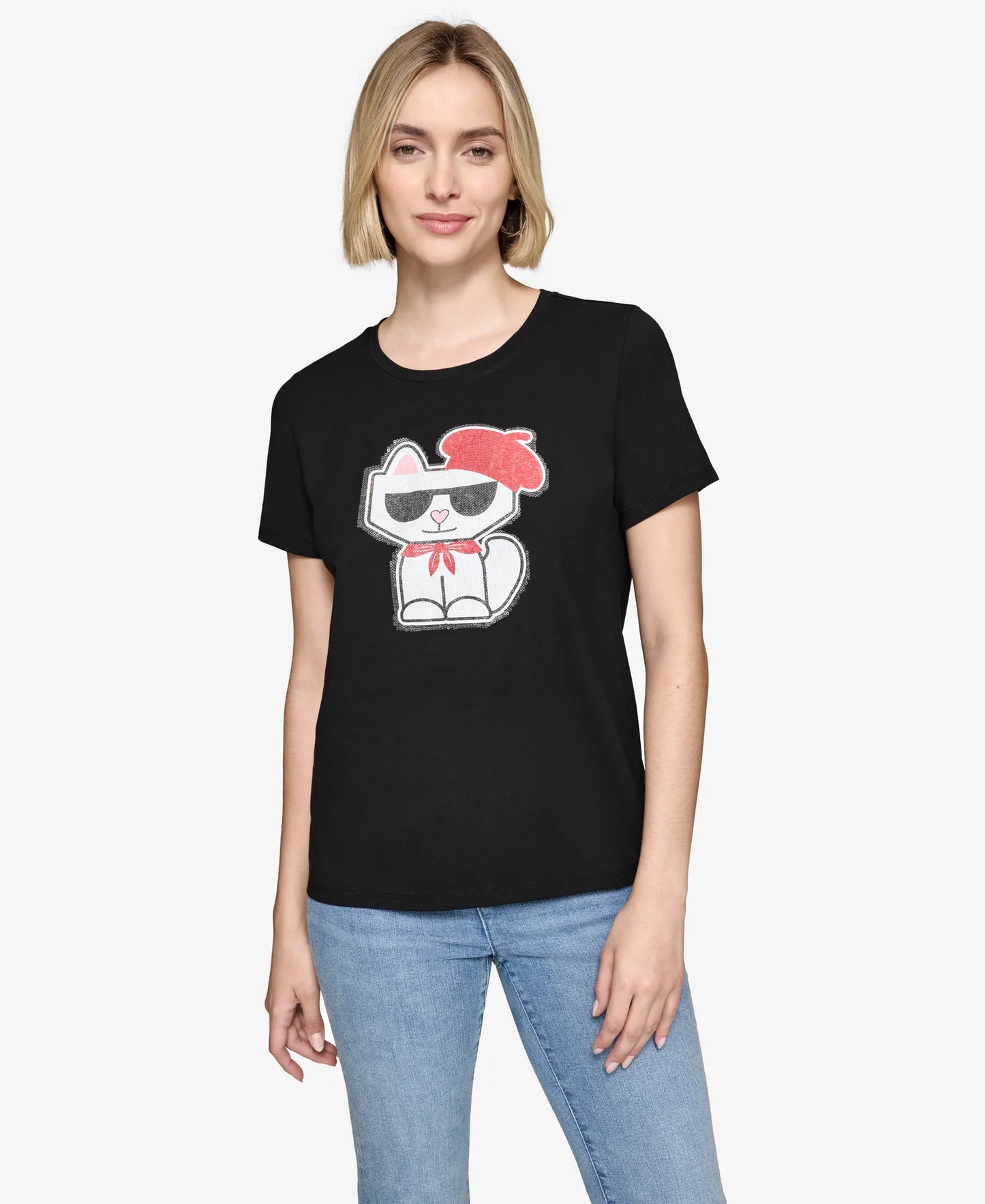 Camiseta Karl Lagerfeld Parisian Cat