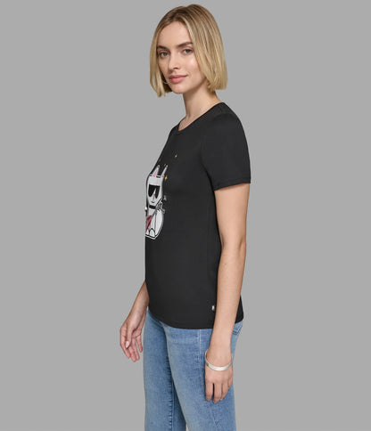 Camiseta Karl Lagerfield rocker choupette