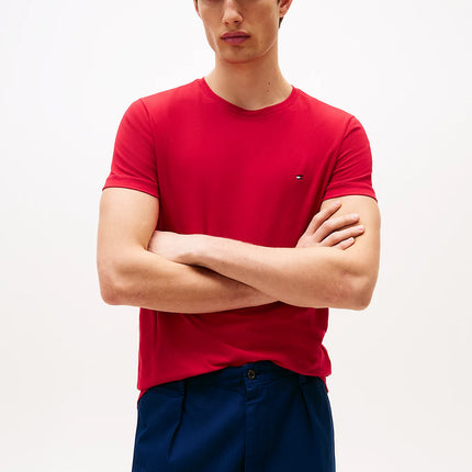 Camiseta slim con logo bordado