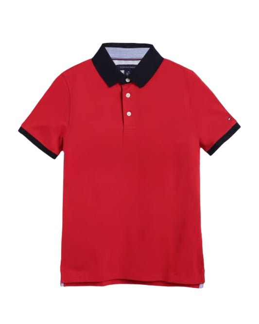 Polo corte regular de rayas TH de niño Tommy Hilfiger