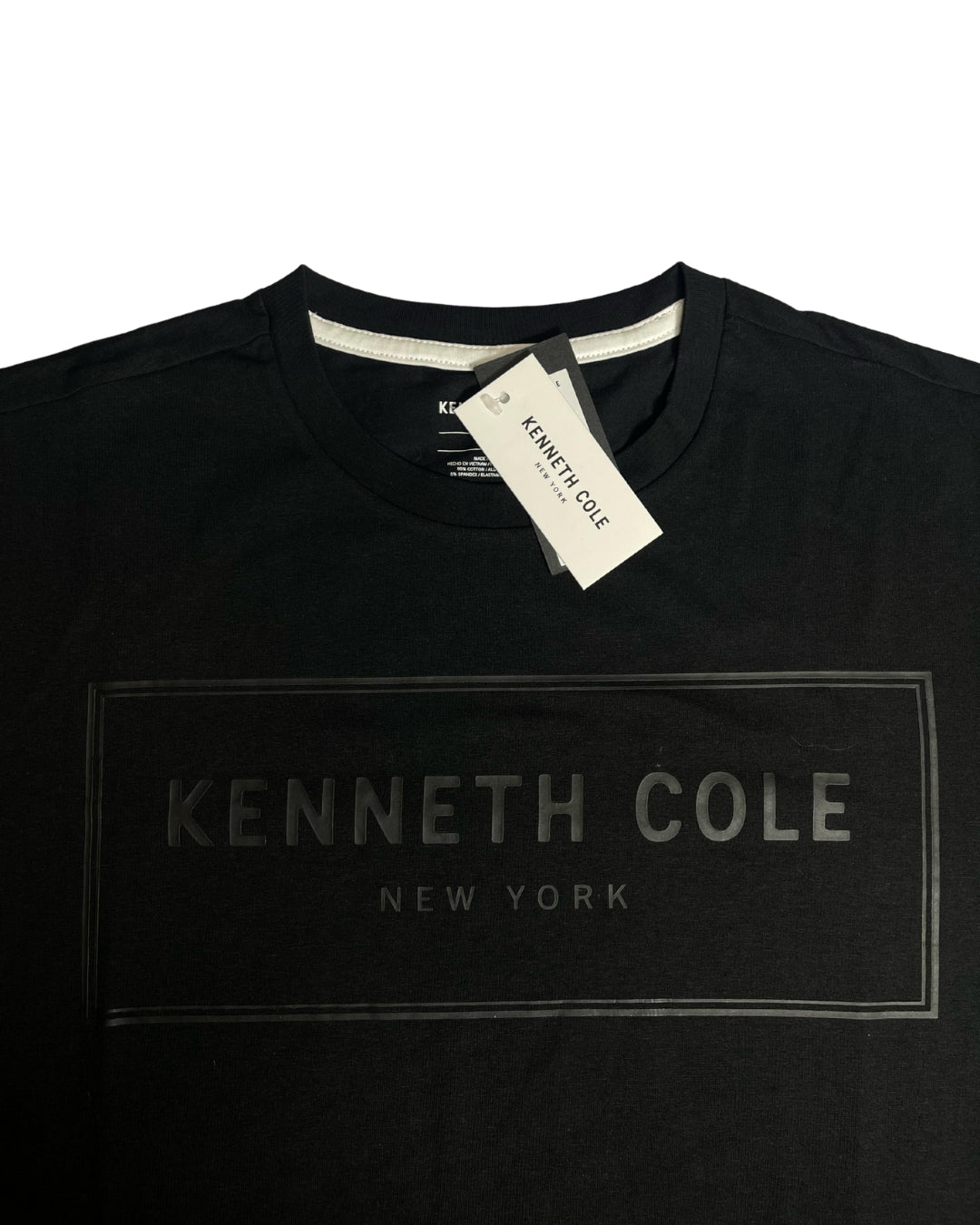 Camiseta Kenneth Cole estampado negro