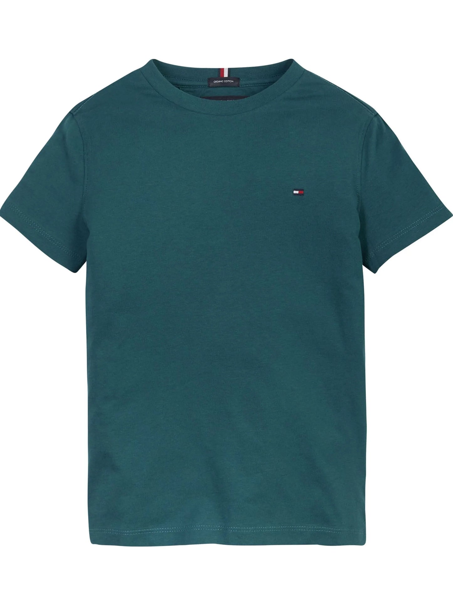 Camiseta Essential De Algodón Orgánico Niño Verde Tommy Hilfiger