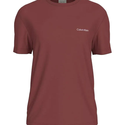 Camiseta roja con micro logo