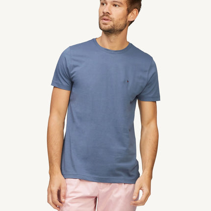 Camiseta Azul Slim Fit Esencial Para Hombre